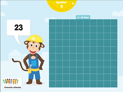 number grid fireworks count
