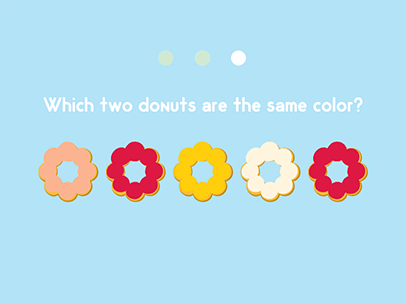 same and different donut game abcya