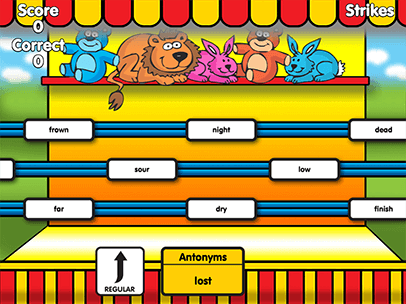 Synonyms And Antonyms Word Toss Abcya Word Toss Synonyms And Antonyms Is A Fun Educational For Kids To Practice Matching Can Choose From Two Diffe Levels Of